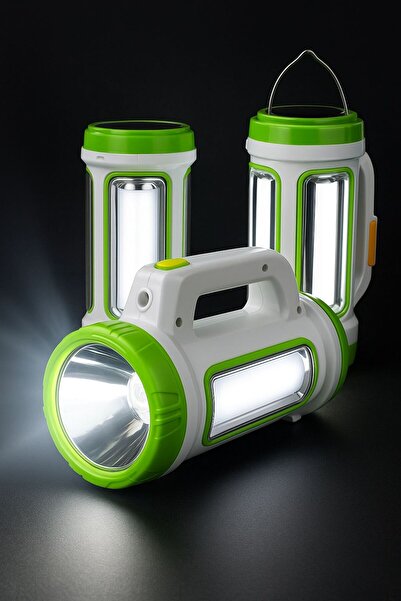 Genel Markalar Çok Fonksiyonlu Portatif Solar Lamba Kamp Işıldak Şarjlı El Fe...