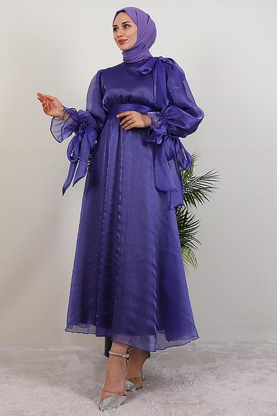 GİYZAMİLA Misha Hijab Dress Purple