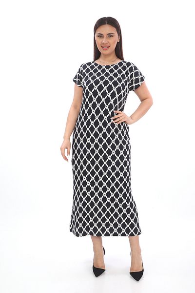 KARAMEŞE Showcase Micro Lycra Fabric Slit Long Dress 1750