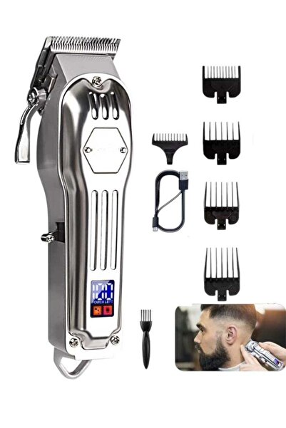 Krome ماكينة حلاقة كهربائية قابلة لإعادة الشحن، ماكينة حلاقة شعر كهربائية احت...