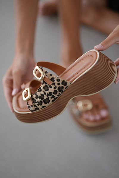 selinshoes Γυναικείες σαγιονάρες Roller με διπλή πόρπη με λεπτομέρειες - TABA