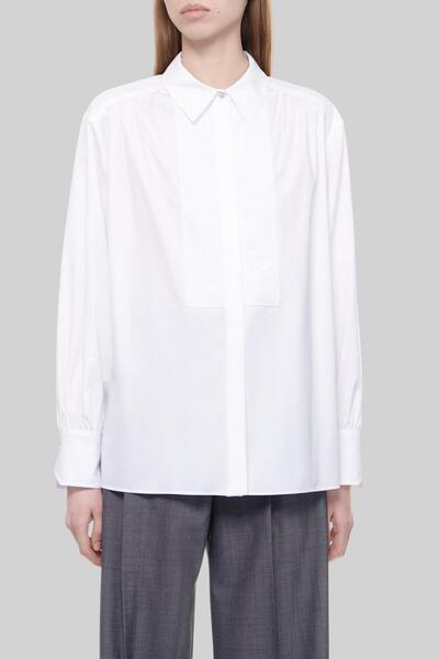 BOSS Kadın Organik Pamuklu Gömlek Beyaz 100