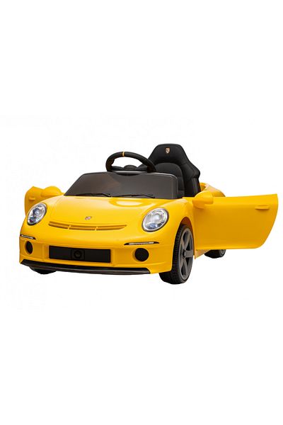 Nichiduta Masinuta electrica pentru copii Porsche RUF GT Yellow cu licenta ,Telecomanda parinti 2,4G,2 motoare