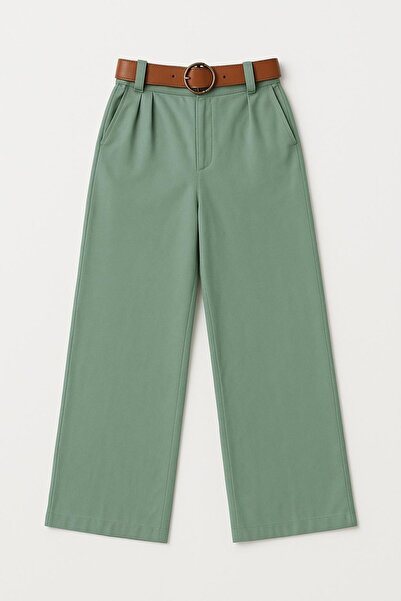 HAKKE Gabardin Palazzo Kemerli PANTOLON