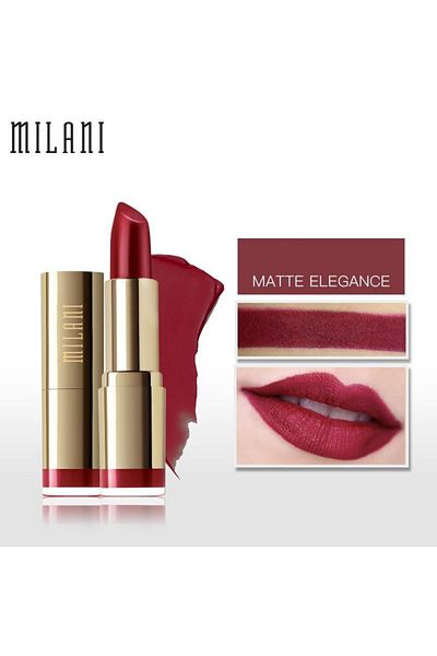 MILANI Color Statement Matte Lipstick 81 Matte Elegance –Cruelty-Free, Bold & Nourishing Lipstick 5g