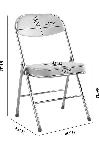 rexa Chair with Fabric Padded Seat 75 x 45 x 40cm