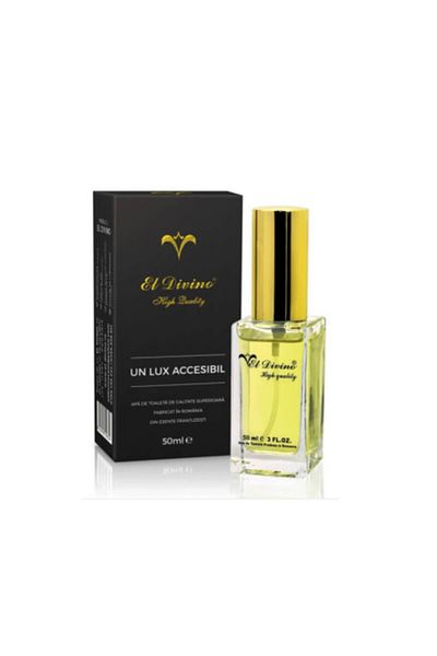 El Divino Black Gold Men's Perfume – 50 ml, with saffron