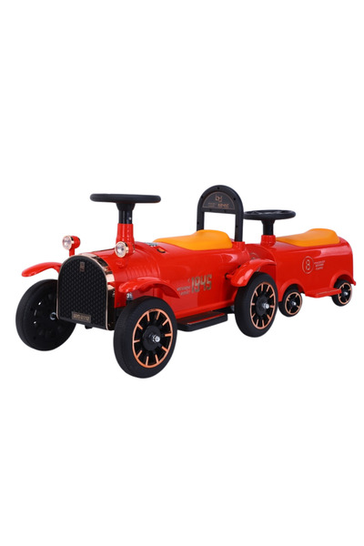 Nichiduta Masinuta electrica de epoca pentru copii Modern Classic Red 12V cu ...