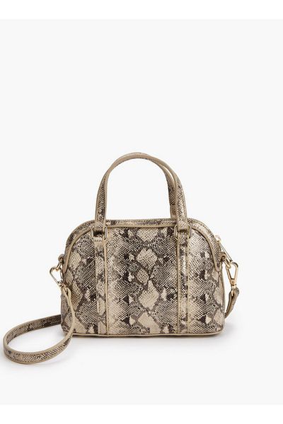 Flora Bella by Shoexpress Solid Crossbody with Detachable Strap and Zip Closure