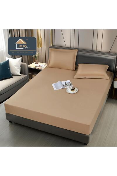 trendyhome Bed Cover, Waterproof, 180 x 200, Brown, J22329