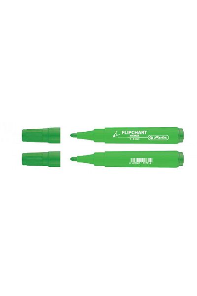 Herlitz Flipchart Marker XXL, Color Green, Material Plastic, Chisel Tip