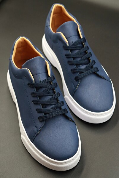 Sanvio Tarzkar Férfi sötétkék napi ortopéd varrott könnyű Eva talpú gyalogos sportcipők, garantáltan