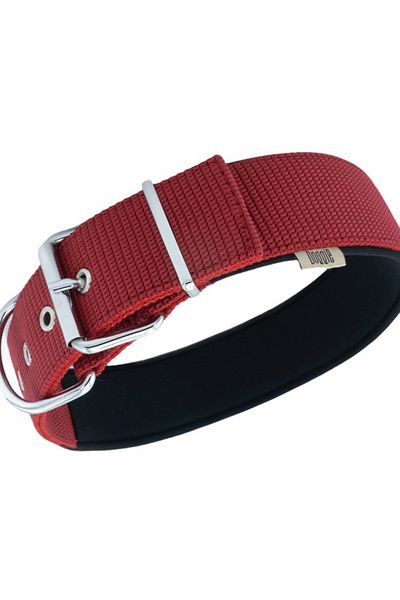 Doggie طوق كلب منسوج كبير أحمر 5x60-70 سم