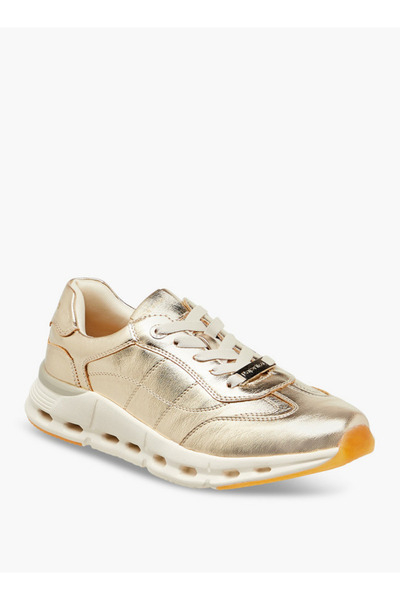 Paprika Panelled Sneakers with Lace-Up Closure