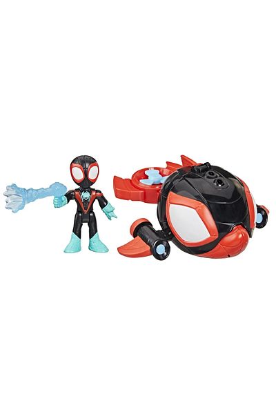 SPIDERMAN SPIDEY AND HIS AMAZING FRIENDS MARVEL SET FIGURE 7.6CM AND THE DOLPHIN SUBMARINE