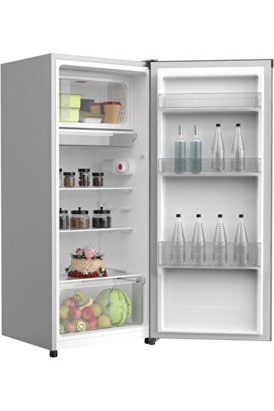 Krome 220L Single Door Refrigerator | Environment Friendly | Reversible Door | Silver | KR-RDC220H