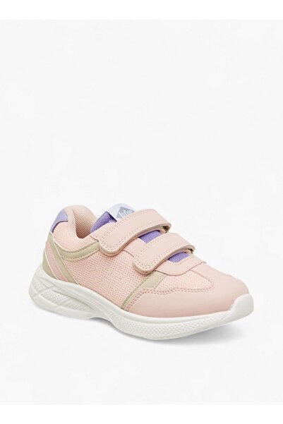 Lee Cooper Girls' Panelled Sneakers with Hook and Loop Closure