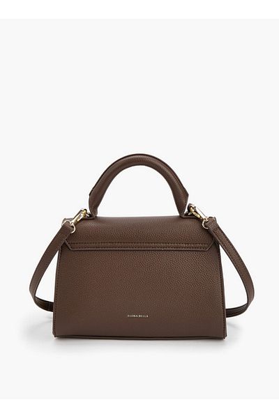 Flora Bella by Shoexpress Solid Satchel Bag with Detachable Strap and Flap Closure