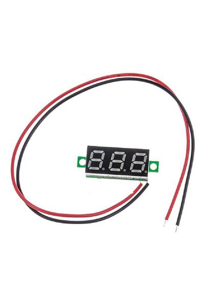 OEM Mini Voltmetru Digital, LED, Albastru, 2.5V-30V DC