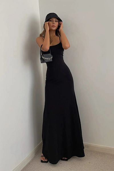JE-TU Long Maxi Dress with Straps Jt9006