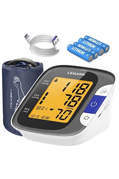 Lemann Tensiometru brat Lemann®, LED mare, 2x99 memorii, mansetă 22–42 cm, US...