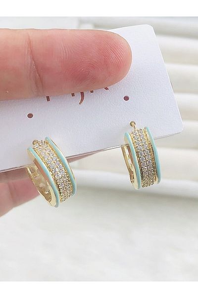 DS DİAMONDSHOP Earring Zircon Stone Model New Season Bykp-202507258