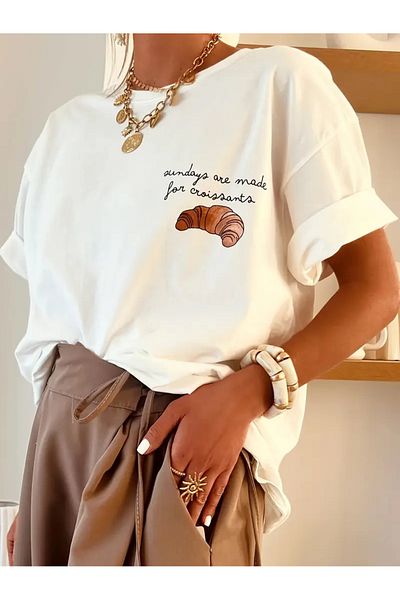 sole stories Premium Oversize Cut Short Sleeve Printed T-Shirt