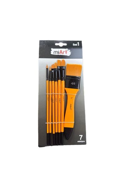 Art & Art Miart Karma Brush Set Set of 7 Floor Brushes (2-6-3/8-8-12-1/2-1.5)