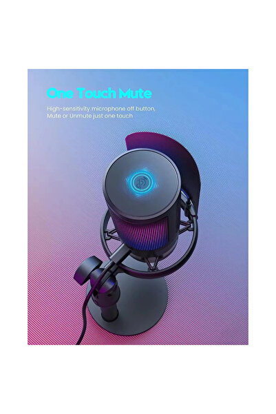 OEM Microfon cu condensator și lumini RGB