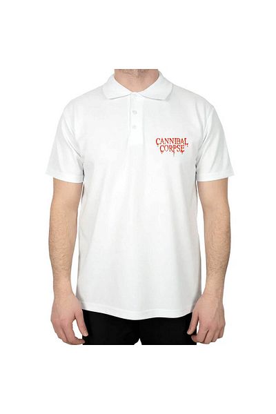 Z zepplin Бяла тениска с поло яка Cannibal Corpse