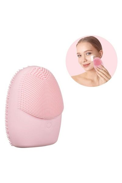 OEM Dispozitiv de curățare facială, silicon, roz, ACF-01