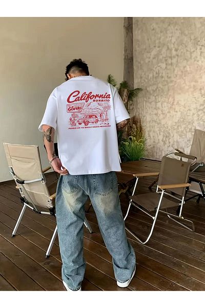 sole stories Premium Oversize Cut Short Sleeve Printed T-Shirt