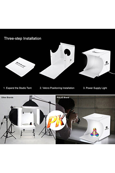 OEM Cutie pliabilă pentru studio foto cu LED și 6 culori de fundal