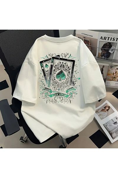 sole stories Premium Oversize Cut Short Sleeve Printed T-Shirt