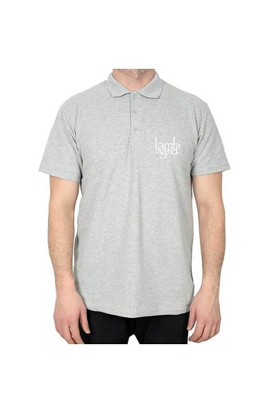 Z zepplin Lamb of God Logo Polo Neck Gray T-Shirt