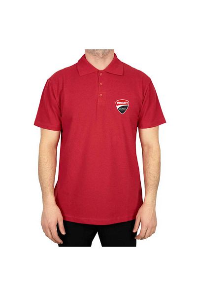 Z zepplin Κόκκινο μπλουζάκι με λογότυπο Ducati Corse Polo Collar