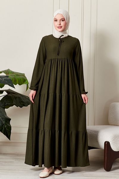 fistan Skirt Layered Wrap Gypsy Dress Hijab Dress Mother's Dress Prayer Dress