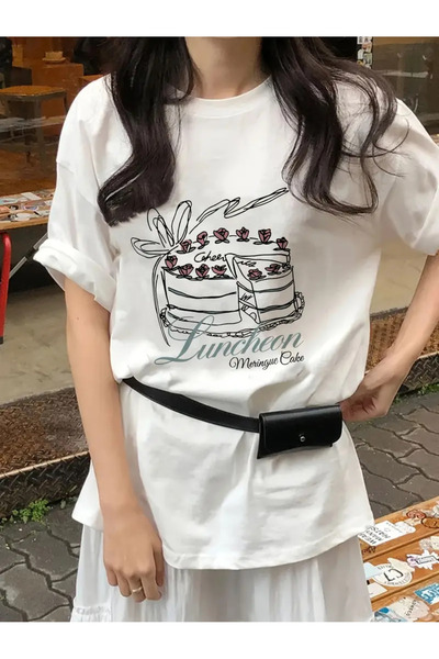 Jose Clothing تي شيرت مطبوع بأكمام قصيرة ومقاس كبير ممتاز