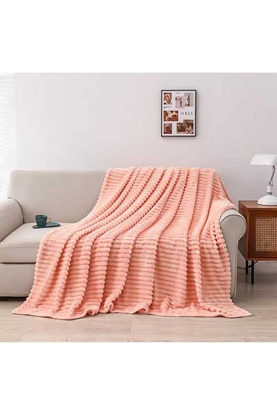 trendyhome Premium cocolino blanket, 200x230 cm, Simple, Peach, PT24063