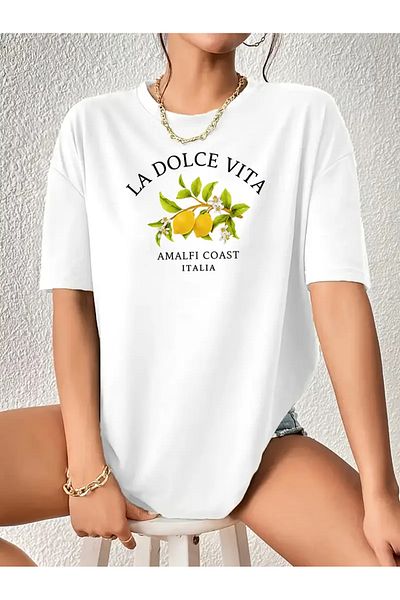 sole stories Premium Oversize Cut Short Sleeve Printed T-Shirt