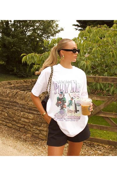 sole stories Premium Oversize Cut Short Sleeve Printed T-Shirt