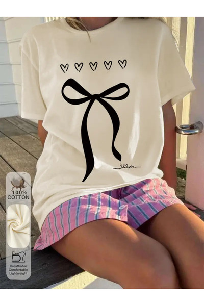 Jose Clothing تي شيرت مطبوع بأكمام قصيرة ومقاس كبير ممتاز