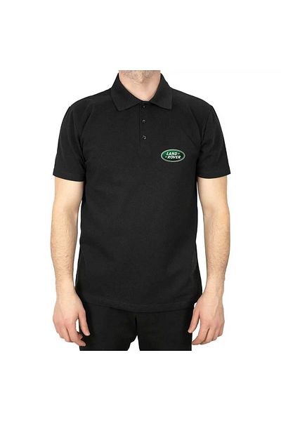 Z zepplin Μαύρο μπλουζάκι με λογότυπο Land Rover Polo γιακά