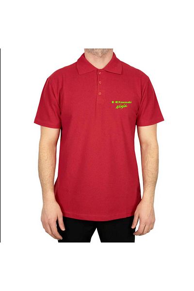 Z zepplin Κόκκινο μπλουζάκι Kawaski Ninja Polo Collar