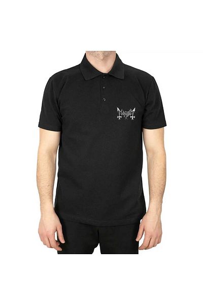 Z zepplin Mayhem Logo Polo Neck Black T-Shirt