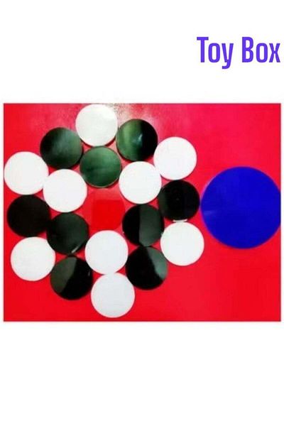 Toybox Toy Box 20-Piece Multicolour Acrylic Coins Set For Carrom Board Game With Striker