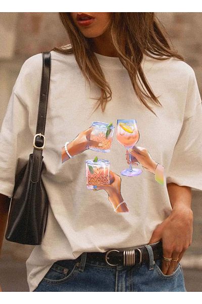 sole stories Premium Oversize Cut Short Sleeve Printed T-Shirt