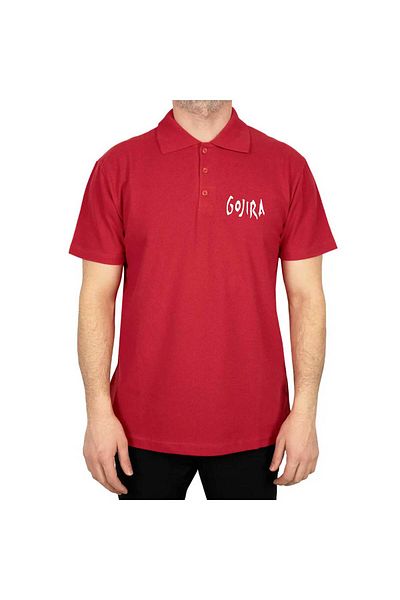 Z zepplin Κόκκινο μπλουζάκι με λογότυπο Gojira Polo γιακά