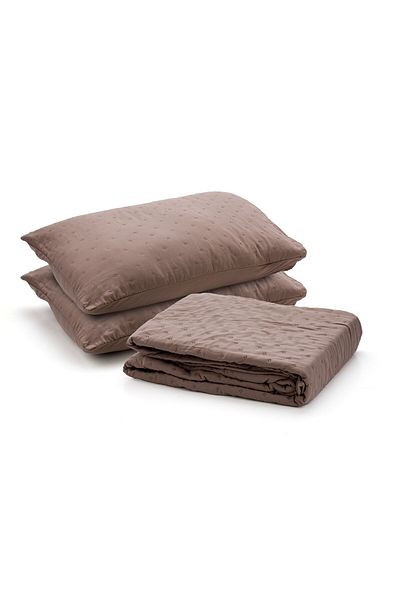 Home Still SET CUVERTURA SOFT 220X240 + 2 FETE DE PERNA 50X70, MARO