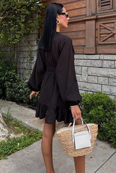 Lijuri Brode ribboned skirt ruffled dress 2897